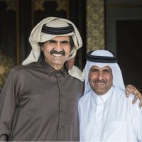 HH The Father Emir and Sheikh Hamad bin Ali Al Thani, Manager of the Al Shaqab Breeding & Show Department
